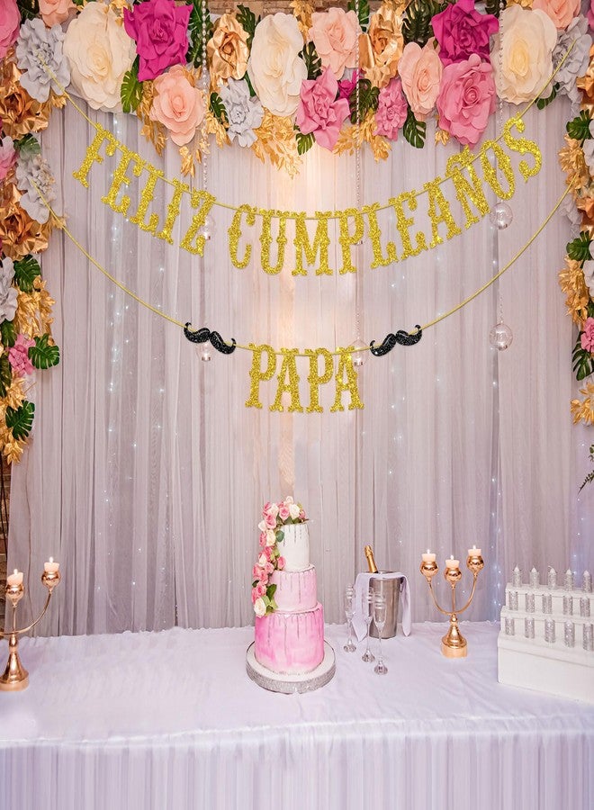Helewilk Feliz Cumpleaños Papa Banner, Spanish Happy Birthday Dad, Mexican Fiesta Theme Mens Dad's Birthday Father's Day Party Decorations - Image 4