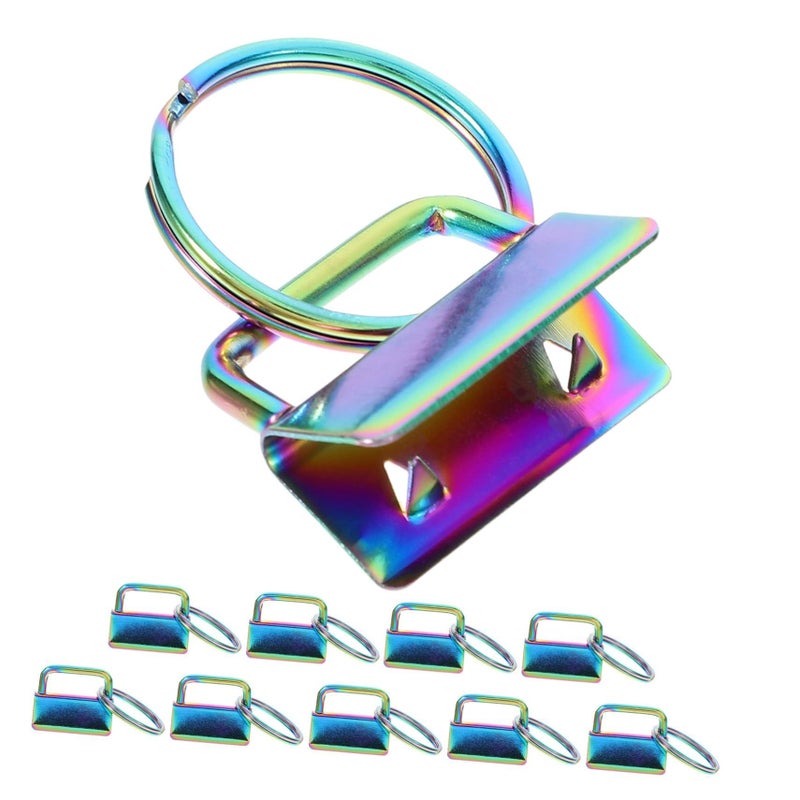 10 Pcs Colorful Key Chains For Diy Bag Accessories Wristlets Craft Projects Creative Keychain Hardware - Image 2