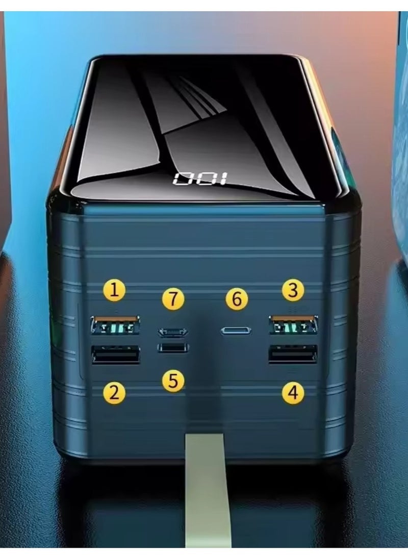 Gravity 80000 Mah Power Bank With Led Display Large Capacity Big Powerbank Mobile Phone Charging Cable Portable Battery Charger - Image 2