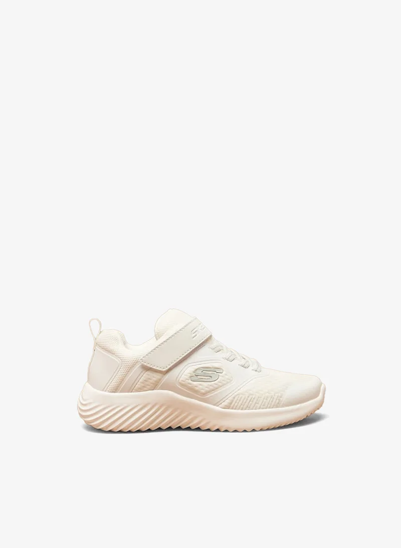 سكيتشرز سنيكرز للأولاد بتفاصيل شعار وإغلاق بشريط لاصق - باوندر