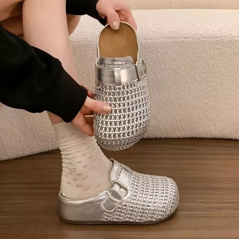 Women's Closed-Toe Mule Sandals with Raised Sole - 2026 Summer - Image 4