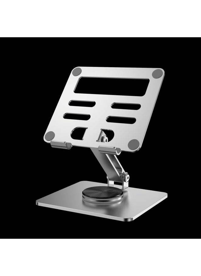 Generic - Metal Multifunctional Bracket Tablet PC Desktop Painting Folding Metal Support Frame Portable Cooling Bracket-Color:Mt1312-silver (carbon Steel) - Image 1