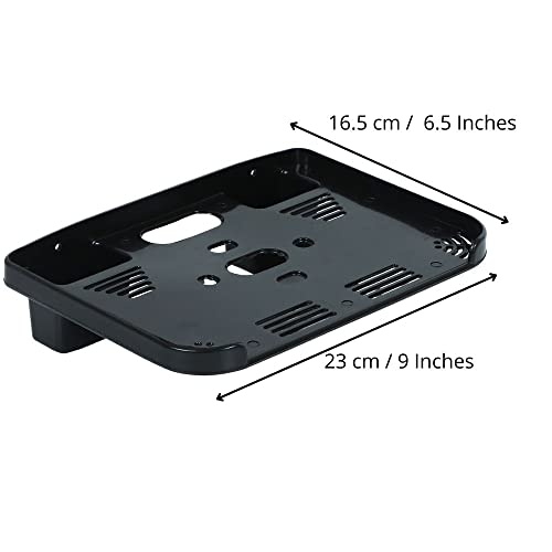 Digiway Plastic Set Top Box Stand with 2 Remote Holder (Black)(Size:- 23 cm x 16.5 cm x 4.5 cm) - Image 2