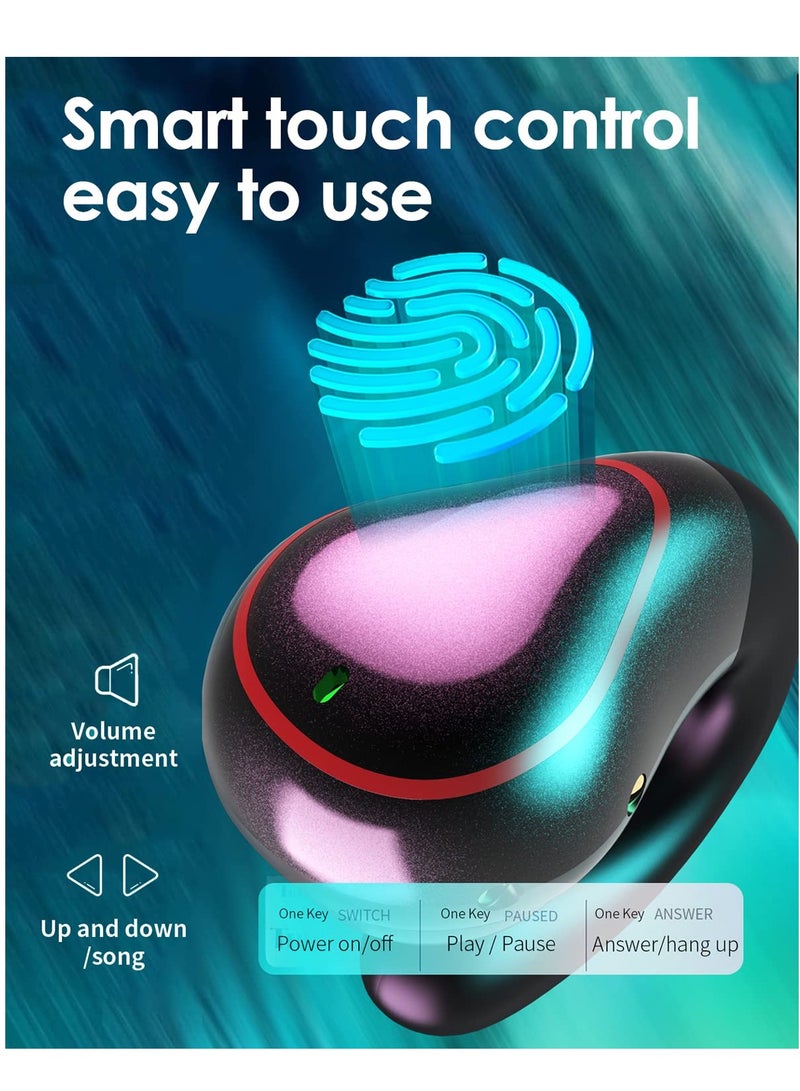 Mini Wireless Open Earbuds with Mic for iPhone and Android, True Wireless Bluetooth Earphones for Small Ear Canals, Perfect for Running and Cycling - Image 2