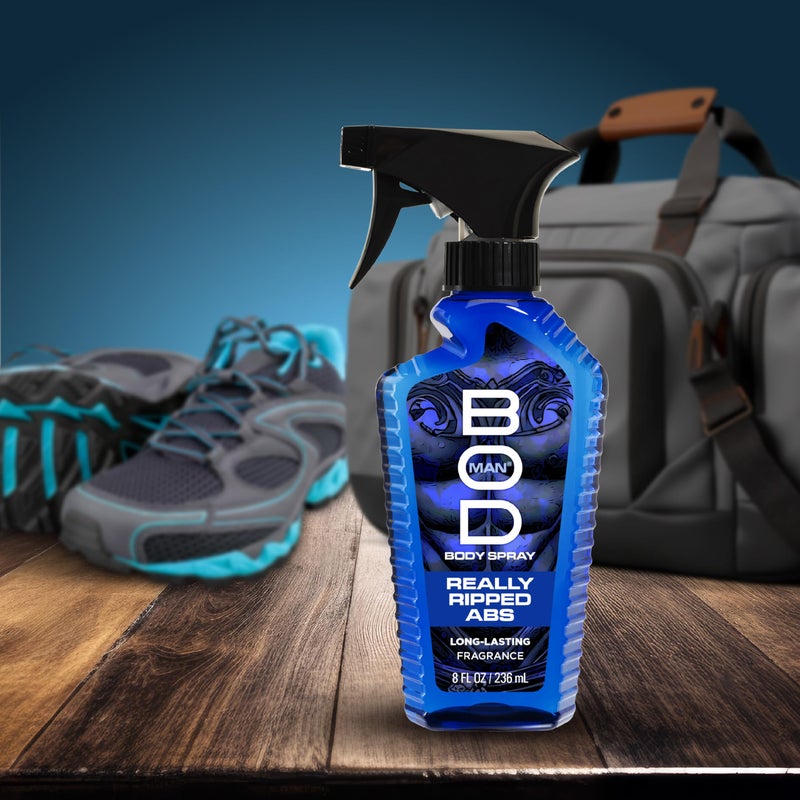 BOD man Fragrance Body Spray, Really Ripped Abs, 8 fl oz - Image 5