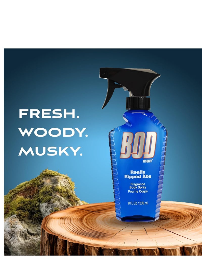BOD Man BOD Man Fragrance Body Spray, Really Ripped Abs, 8 fl oz  - Image 2