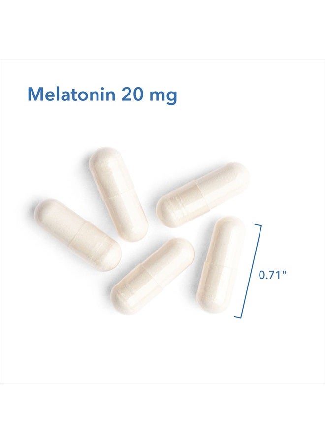 Nutricology ميلاتونين 20 ملغ - ميلاتونين نقي، قوة إضافية للبالغين، مساعد للنوم، جرعة عالية، عضوي، كبسولات نباتية - 60 عدداً - Image 5