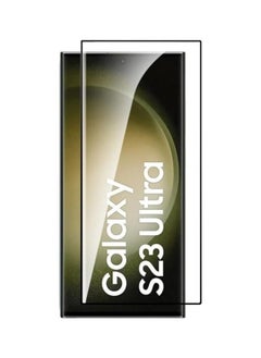Screen Protector for Samsung Galaxy S23 Ultra Tempered Glass Protector Full Glue Edge to Edge 9H Hardness Anti Fingerprint 3D Curved Scratch Resistance Glass for Samsung Galaxy S23 Ultra