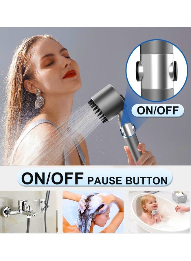 Filtered Shower Head with Handheld, High Pressure Water Flow and Multiple Spray Modes Shower Head with Filter, Power Wash for Hard Water, Showerhead with ON/OFF Switch for Pets Bath - Image 2