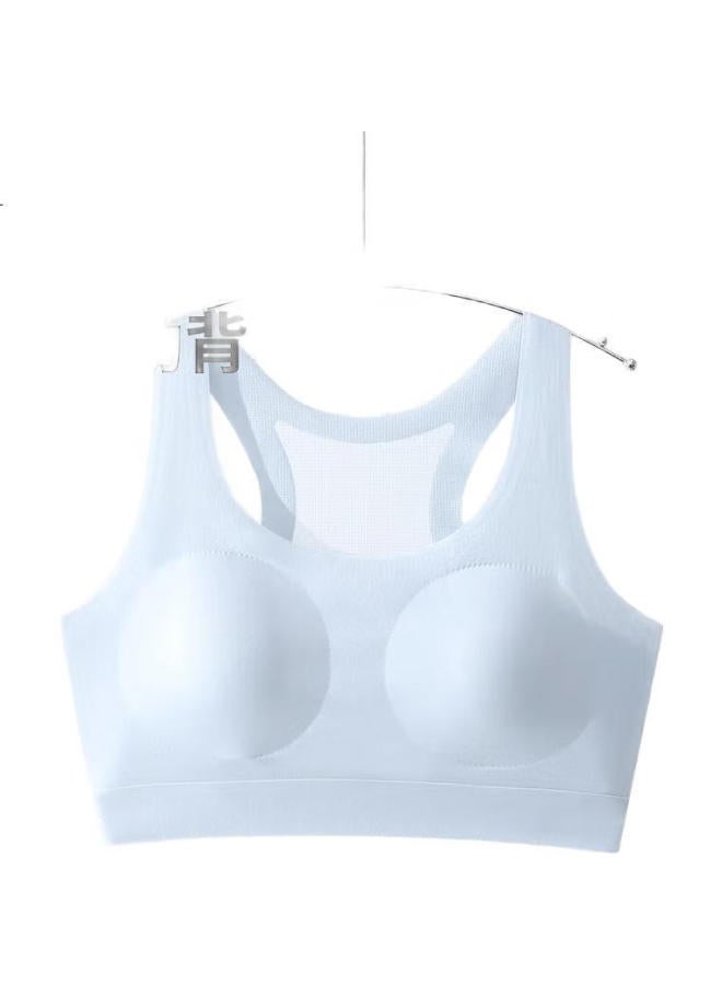 GUJIN (Gujin) 2-Pack Teenage Girl Bra Spring Summer Seamless High School Student Developmental Underwear Posture Correction Shockproof Sports Thin Tank Top - Image 2