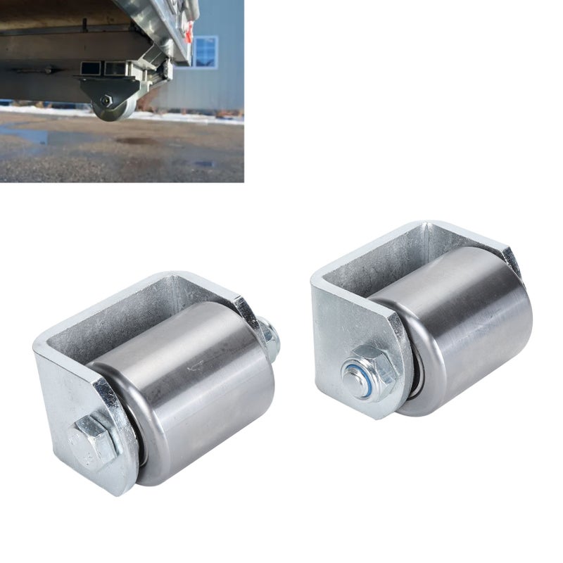 Trailer Rollers 2 X 2 Inch Weld On Robust Heavy Duty Steel - Ball Bearing Long Lasting Efficiency RV Skid Wheels for Low Rise Trailers Motorhomes Travel Trailers - Image 3