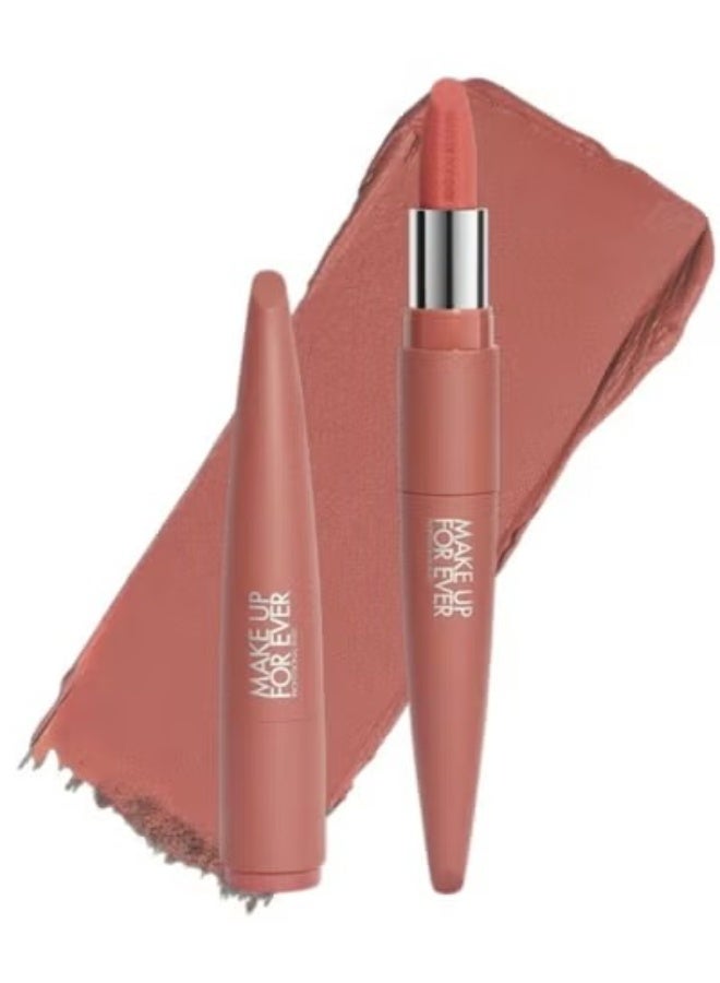 ميك اب فور ايفر أحمر شفاه روج أرتيست فيلفيت نود من ميك أب فور إيفر، 3.5 غرام - لون 103 بلون مرجاني مبهج - لون شفاه ناعم غير لامع، يدوم طويلاً، ومريح - Image 1