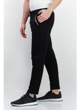 Gazzarrini Men Drawstring Brand Logo Sweatpants, Black  - Image 2