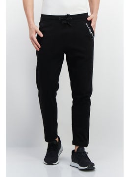 Gazzarrini Men Drawstring Brand Logo Sweatpants, Black  - Image 1