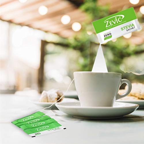 Zevic 100% Sugar Free Natural Stevia Sachets | Zero Calories | Vegan & Keto | Diabetic Friendly - 205 g (150 Units) - Image 5