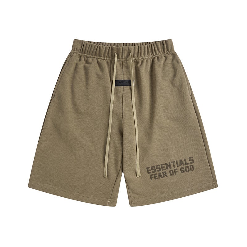 Export Fog Shorts Trendy Brand Essentials Flocked Letter Print Men'S And Women'S Sports And Leisure Five-Point Pants - Image 4