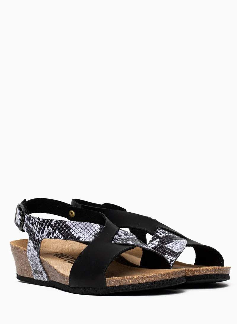BAYTON Salamanque Multi Strap Wedge Sandals