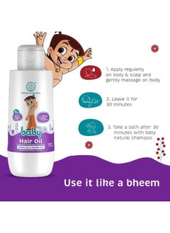 Khadi Natural Khadi Natural Baby Hair Oil with Grapeseed & Olive -150 ml  - Image 2