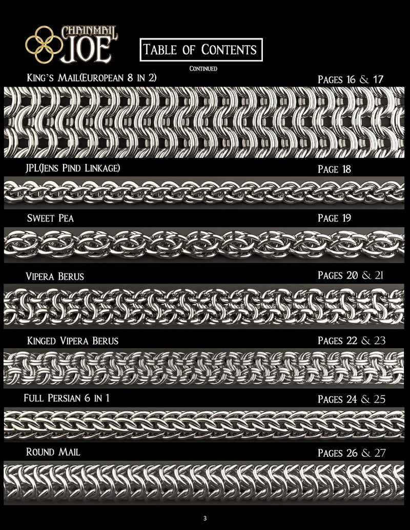 Chainmail Joe Complete Chainmail Kit - 20 Weave Tutorial Book, 23,000+ Rings(Over 4 Pounds), Clasps, and Tools - Image 5