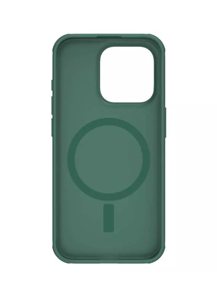 Nillkin Super Frosted Shield Pro Magnetic MagSafe Matte cover case for Apple iPhone 15 Pro 6.1-Dark Green - Image 5