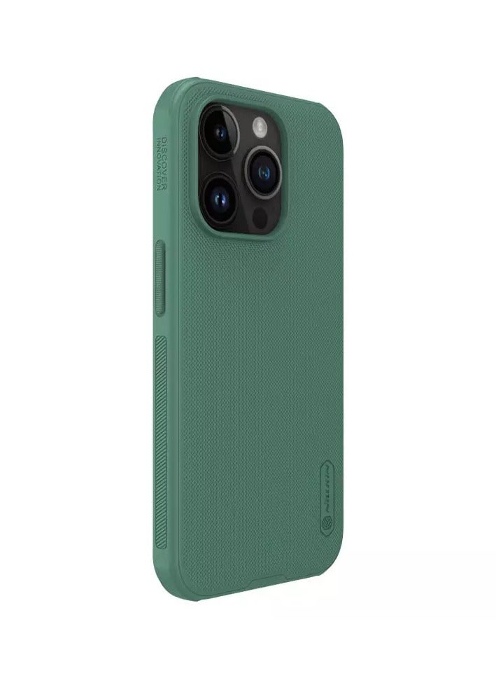Nillkin Super Frosted Shield Pro Magnetic MagSafe Matte cover case for Apple iPhone 15 Pro 6.1-Dark Green - Image 4