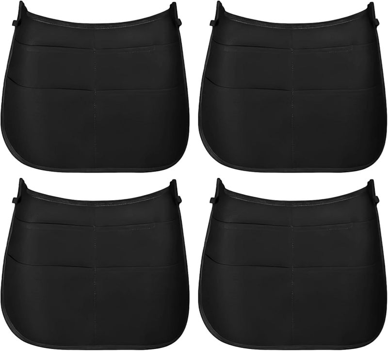 Barber Waist Tool Bag, Multi-Pocket Hairdresser Apron, Adjustable Waist Strap, Waterproof Nylon Half Waist Apron, 4 Pcs Set, Perfect For Salon Tools - Image 1