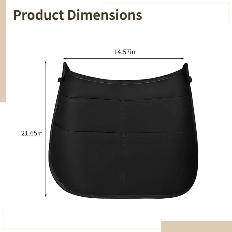Barber Waist Tool Bag, Multi-Pocket Hairdresser Apron, Adjustable Waist Strap, Waterproof Nylon Half Waist Apron, 4 Pcs Set, Perfect For Salon Tools - Image 2