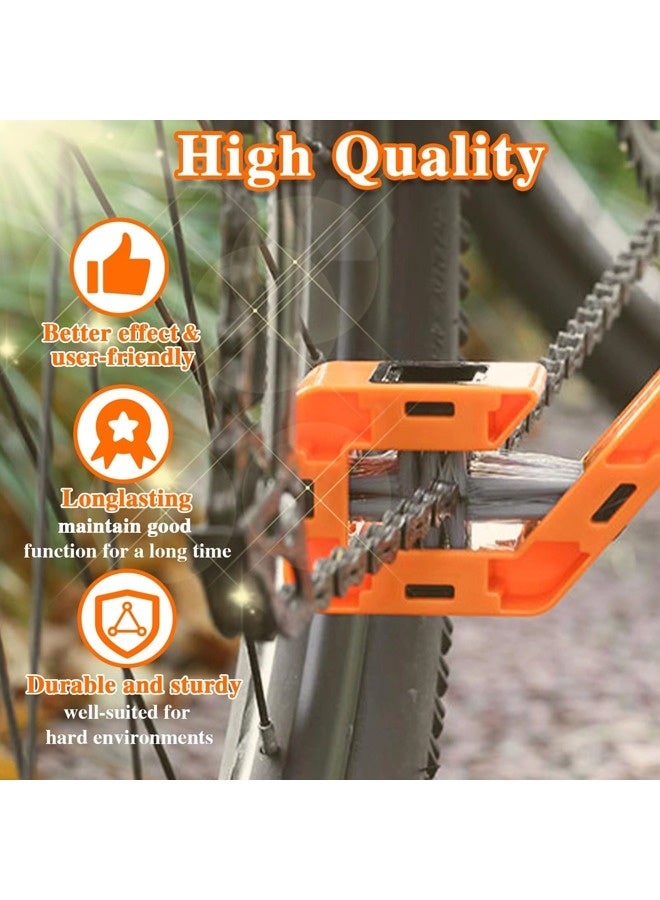ShebSheb Bike Chain Cleaning Brush, Motorbike Chain Washer Cleaner Tool Cleaning Kit for Bicycle & Motorcycle Maintenance - Image 4