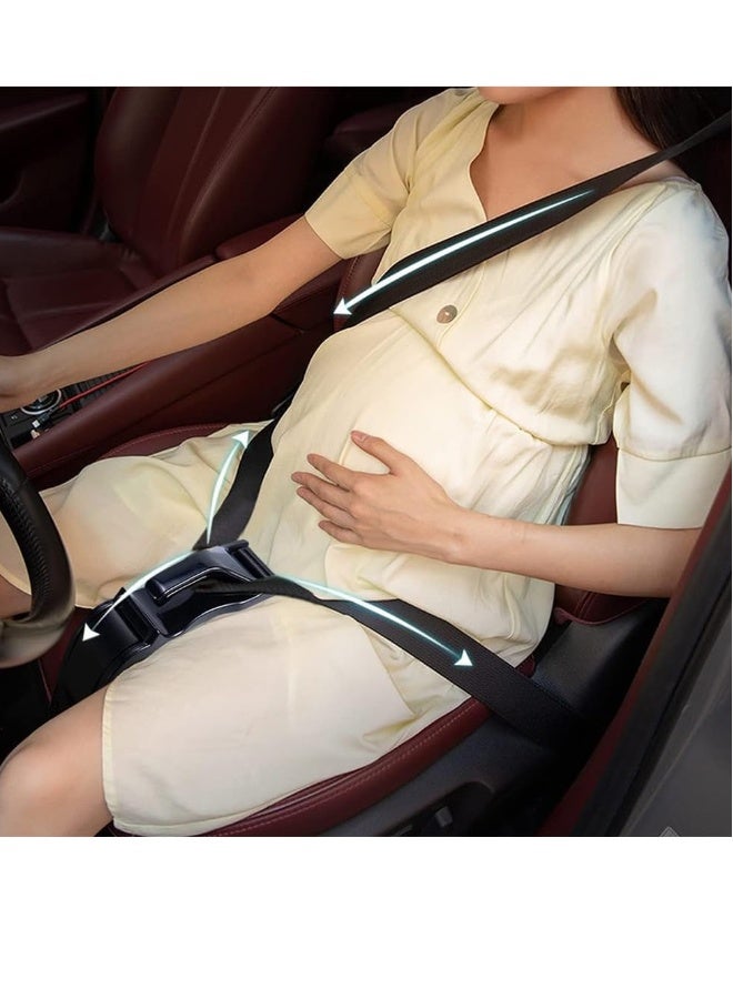 Pregnancy Seat Belt Adjuster Seat Bump Strap For Pregnant Women Protect Belly Prevent Compression Of Abdomen A Must Have Maternity Seat Cover Adjuster For Expectant - Image 2