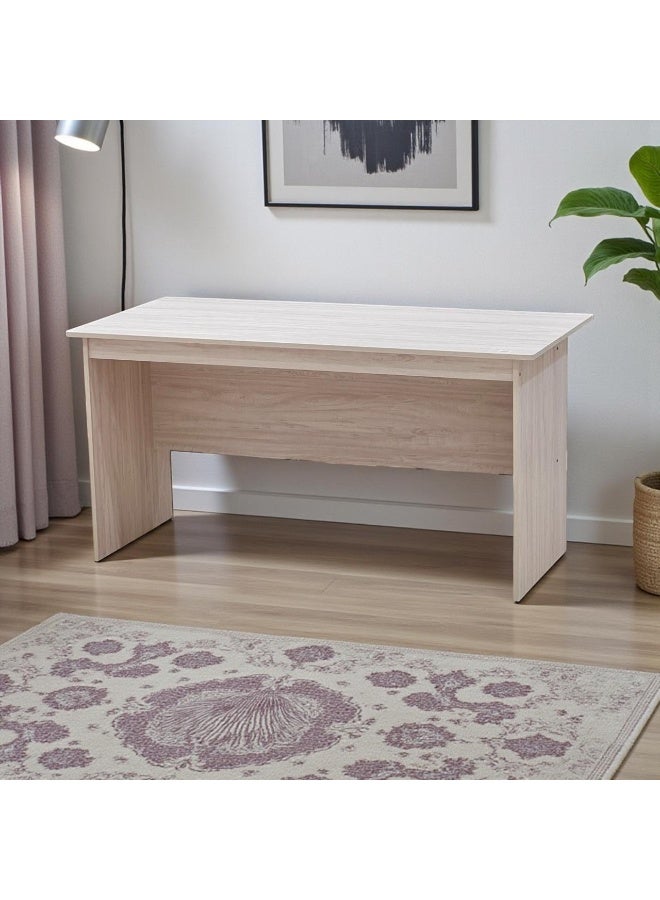 Practical desk with a modern design – 150 cm long, wood color