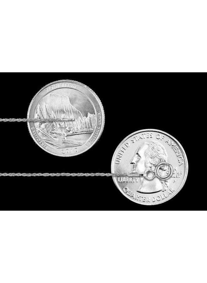 Sac Silver سلسلة فضة إيطالية جديدة مقطوعة بالألماس 1.1 مم 1.5 مم 1.7 مم 2 مم 2.5 مم صلبة 925 - Image 2