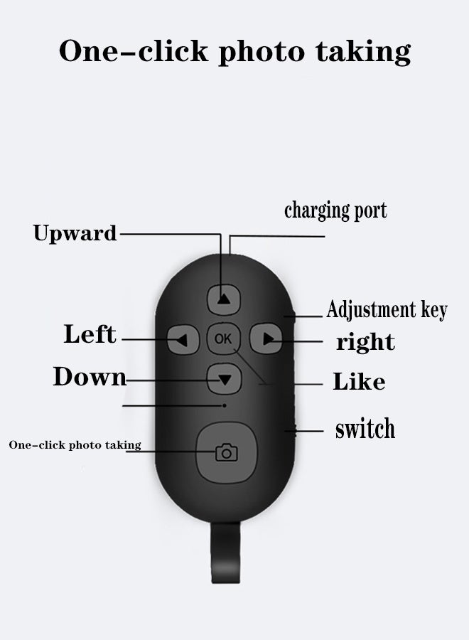 سيستار جهاز التحكم عن بعد لالتقاط صور السيلفي بالهاتف المحمول مناسب لمنصة الفيديو القصيرة للتحكم عن بعد بالفيديو بالهاتف المحمول - Image 2