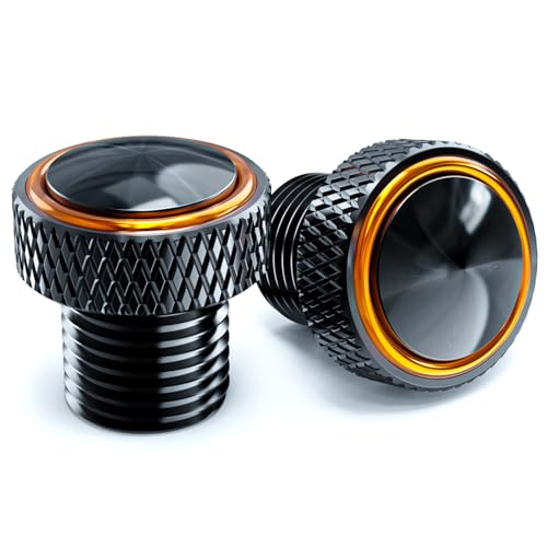ZEXDDI 3PCS CNC M10x125 Motorcycle Mirror Hole Plugs Stock Mirrors Hole Screw Compatible With DRZ400 DUK 125 200 250 390 1290 790 890 1390 super duk Z900 Z500 Z650 GROM 125 Orange - Image 1