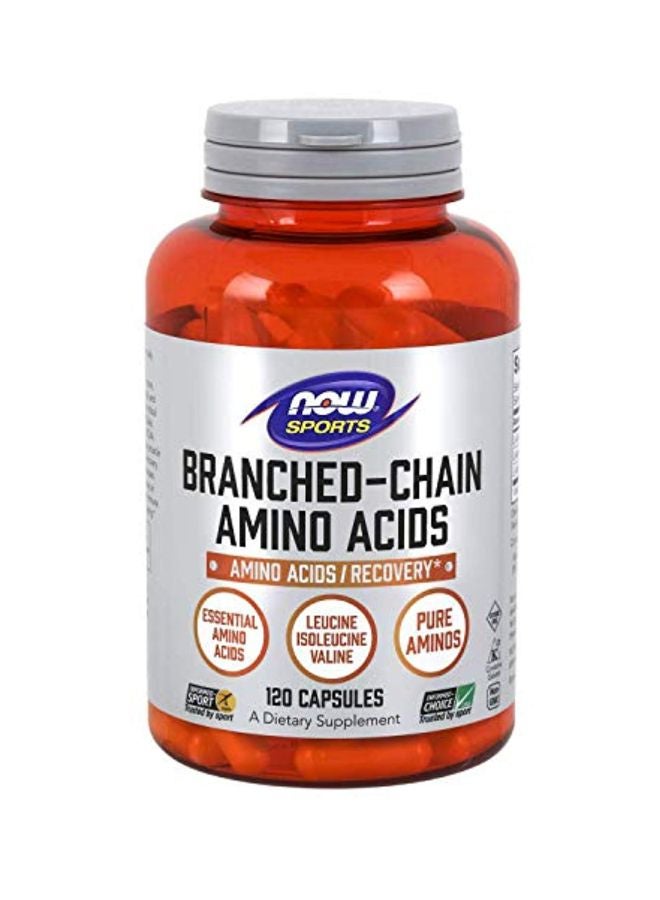 Now Foods Branch-Chain Amino Acid Dietary Supplement - 120 Capsules - Image 1