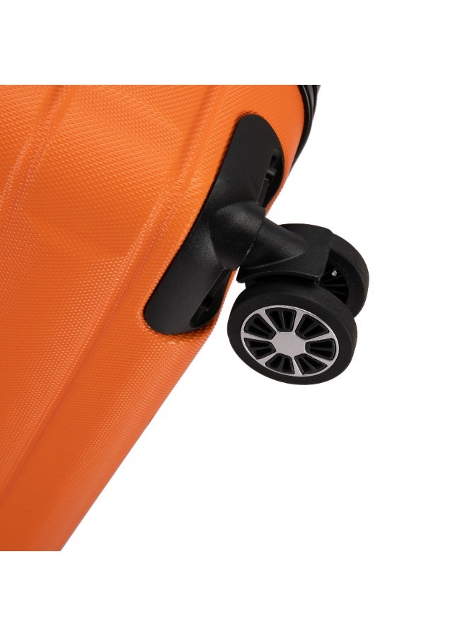 Eagle Express Wood ABS Hard Trolley Luggage - 24 inch - Orange - Scratch-Resistant - Free Protective Cover - 1-Year Warranty - Image 5