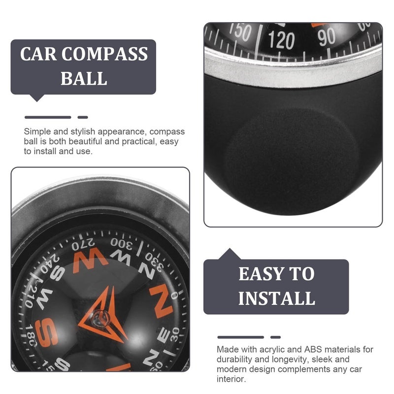 Precision Car Compass Ball Dashboard Navigation Tool for Off Road RV Marine Use Vehic - Image 5