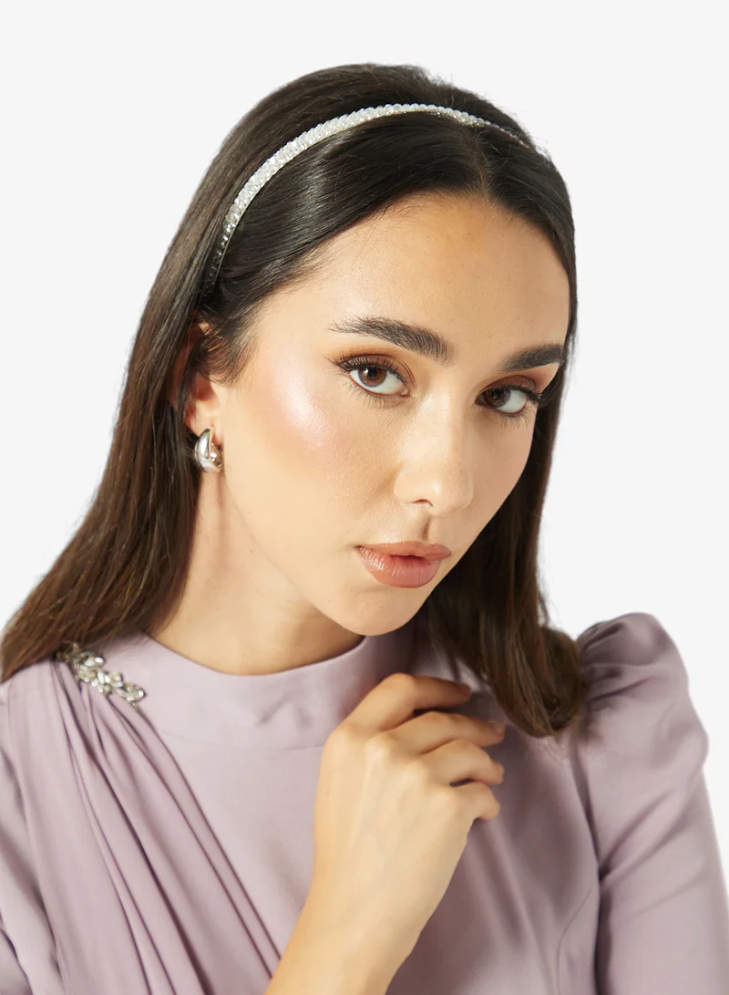 Khizana  Rhinestone Embellished Headband for Women | Best Price UAE