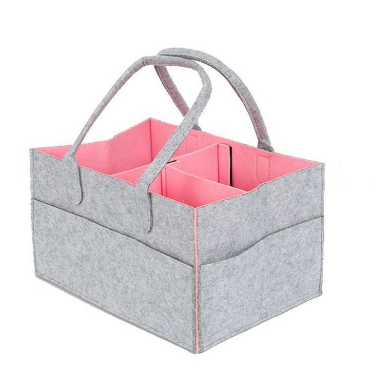 Felt Diaper Bag, Baby Storage Handbag - Image 4