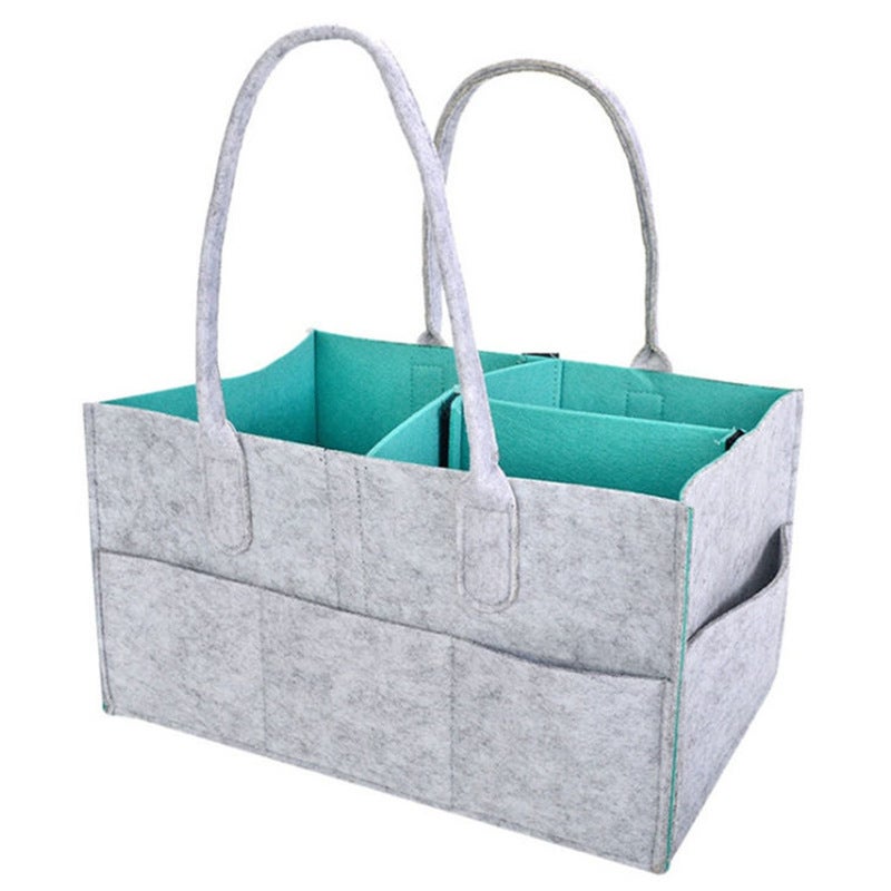 Felt Diaper Bag, Baby Storage Handbag - Image 5