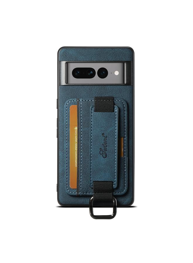 Case For Google Pixel 7 H13 Litchi Leather Wrist Strap Wallet Back Phone Case