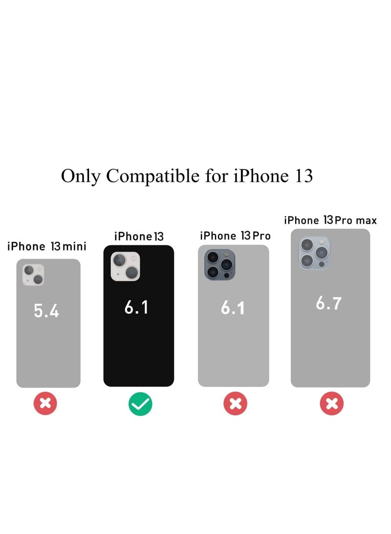 ten.tech TenTech Transparent cover with shockproof corners with card holder - card holder - heat-resistant polyurethane card holder for iPhone 13 - transparent  - Image 2