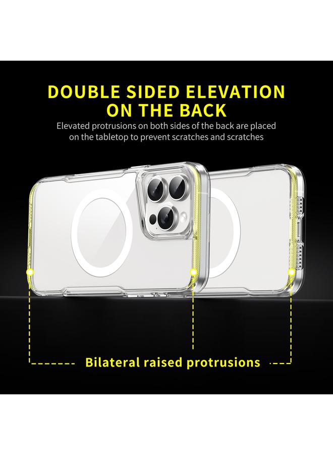 S-TOP Case For iPhone 15 Pro MagSafe Acrylic + TPU Transparent Full Coverage Phone Case - Image 5