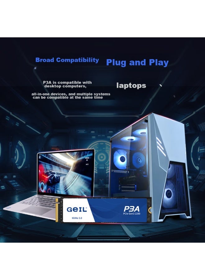 Geil 500gb Ssd, M.2 Interface, Pcie 3.0 , Desktop And Laptop Hard Drive, High-speed 2800mb/s, P3a Series - Image 5