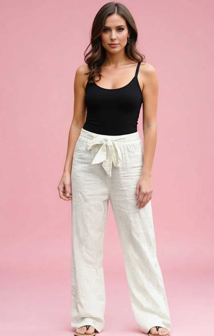 OUTZIDR White Regular Fit Pants