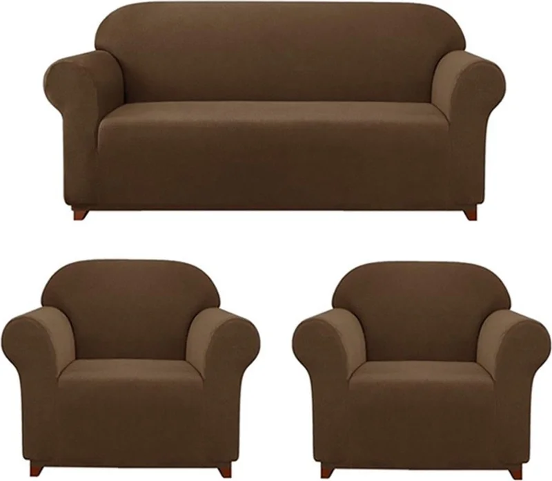 الجيار Lycra Sofa, Sofa, Sofa Bed Cover Elastic, Pitikare Pattern3+1+1