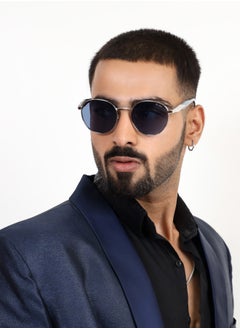 Woggles Zenon Blue Round Sunglasses  - Image 5