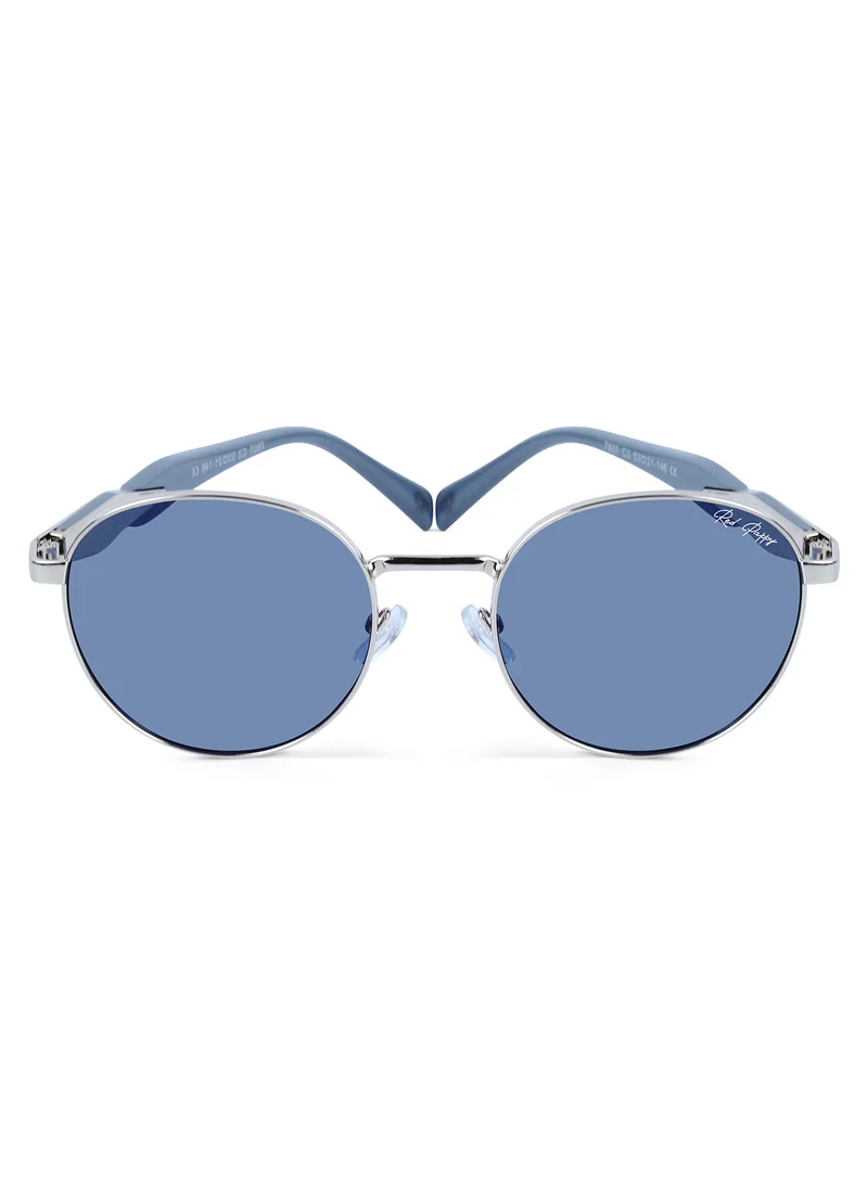 Woggles Zenon Blue Round Sunglasses
