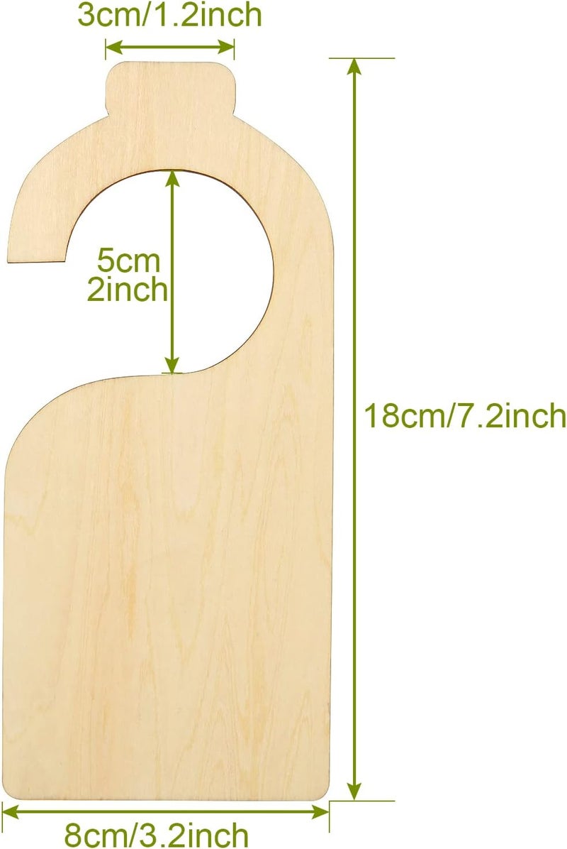 DAJAVE 21 Pack Blank Clothing Rack Divider Wooden Closet Size Divider Closet Dividers Hanging Closet Dividers for Home Nursery Baby Clothes - Image 2