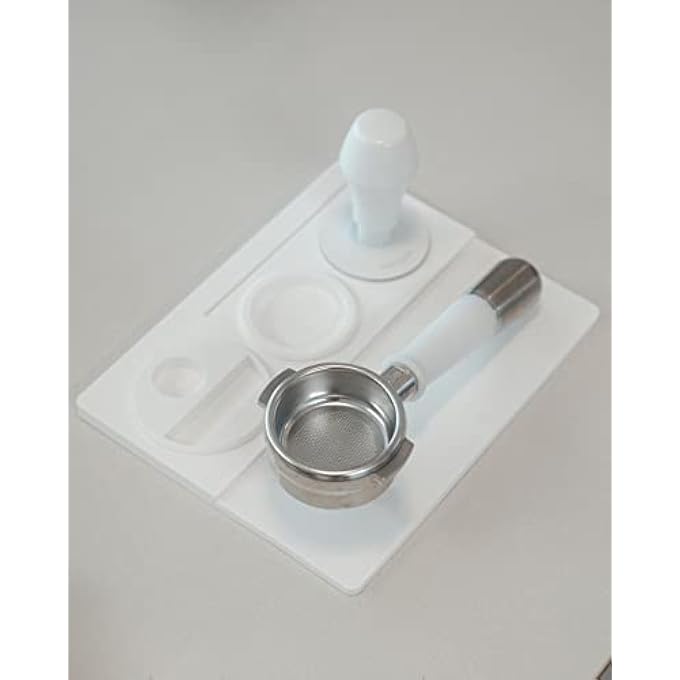 Normcore Espresso Tamping Station  White Silicone Espresso Tamping Mat  Coffee Tamper Mat  Espresso Accessories Tool For Baristas  Food Grade NonSlip Silicone - Image 3