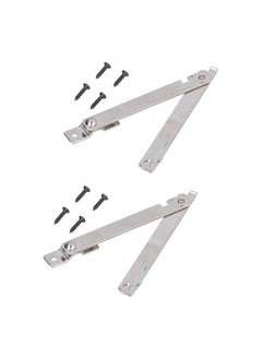 Thoraya 2 Set Folding Support Hinges Lid Lift Up Stay Hinge for Wooden Boxes Cabinet Cupboard Furniture Hardware  - Image 3